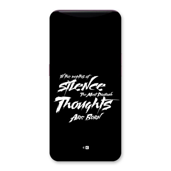 Silent Thoughts Back Case for Oppo Find X