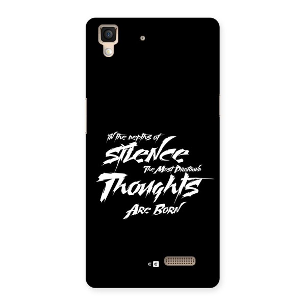 Silent Thoughts Back Case for Oppo R7