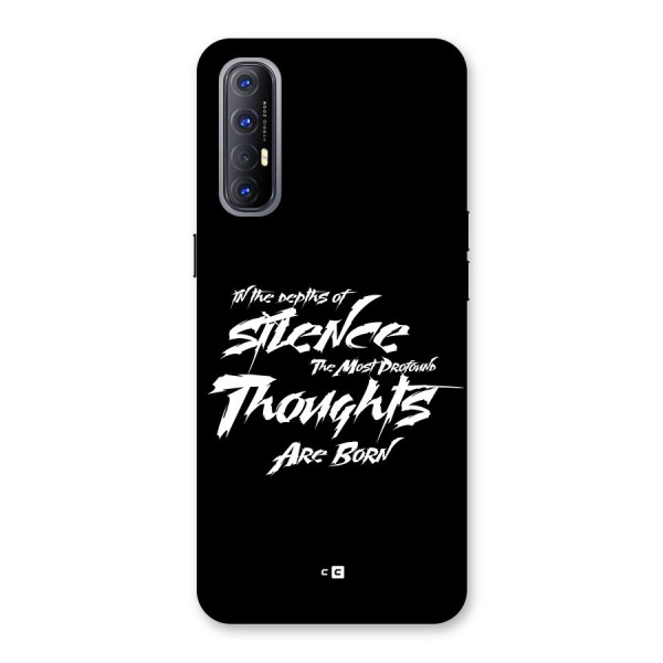 Silent Thoughts Back Case for Oppo Reno3 Pro
