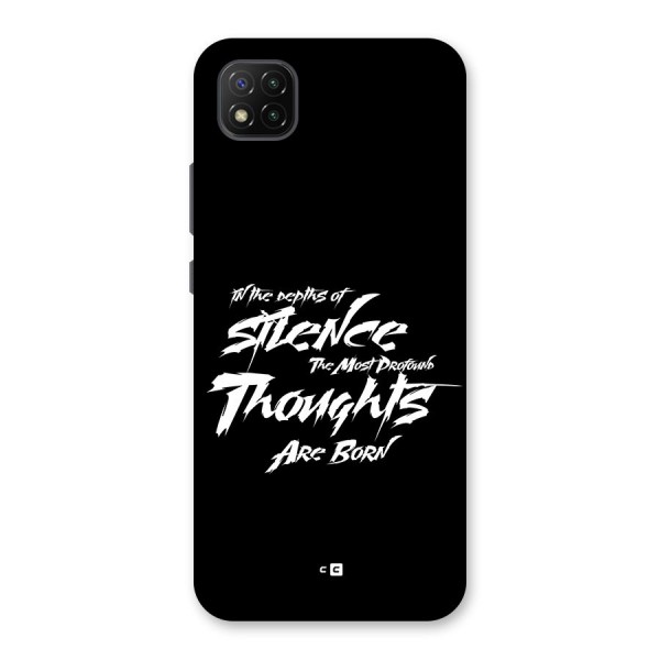 Silent Thoughts Back Case for Poco C3