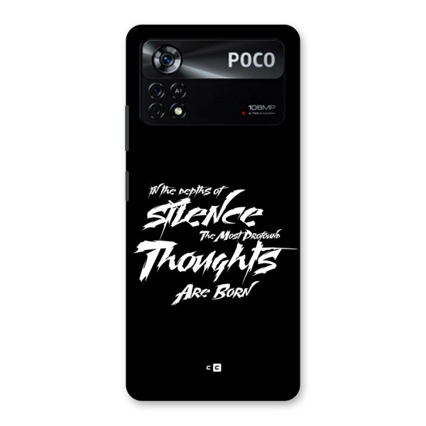 Silent Thoughts Back Case for Poco X4 Pro 5G