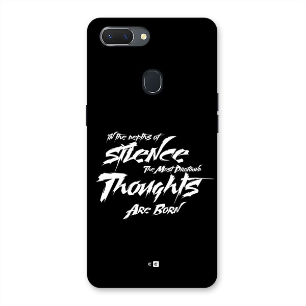 Silent Thoughts Back Case for Realme 2
