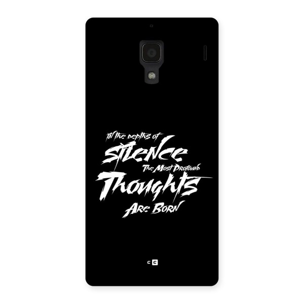 Silent Thoughts Back Case for Redmi 1s