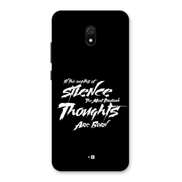 Silent Thoughts Back Case for Redmi 8A