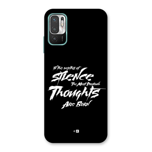 Silent Thoughts Back Case for Redmi Note 10T 5G