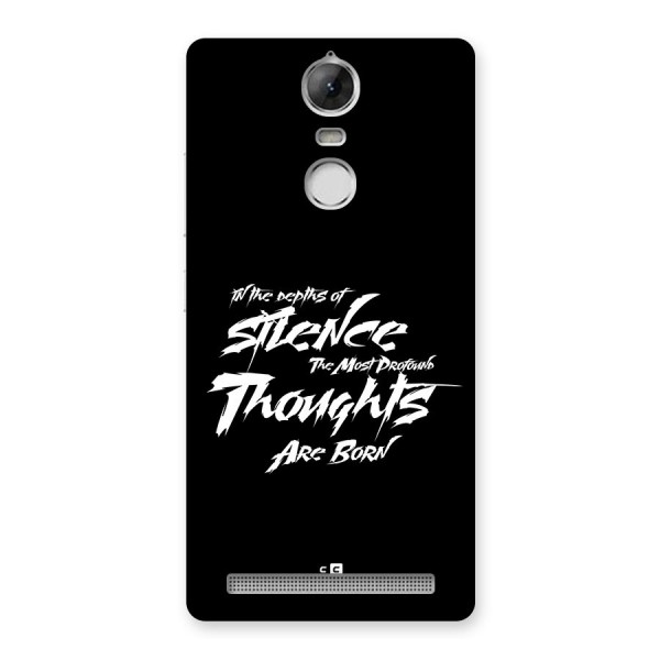 Silent Thoughts Back Case for Vibe K5 Note