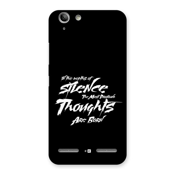 Silent Thoughts Back Case for Vibe K5 Plus