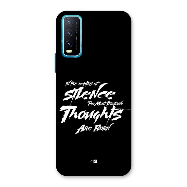 Silent Thoughts Back Case for Vivo Y12s
