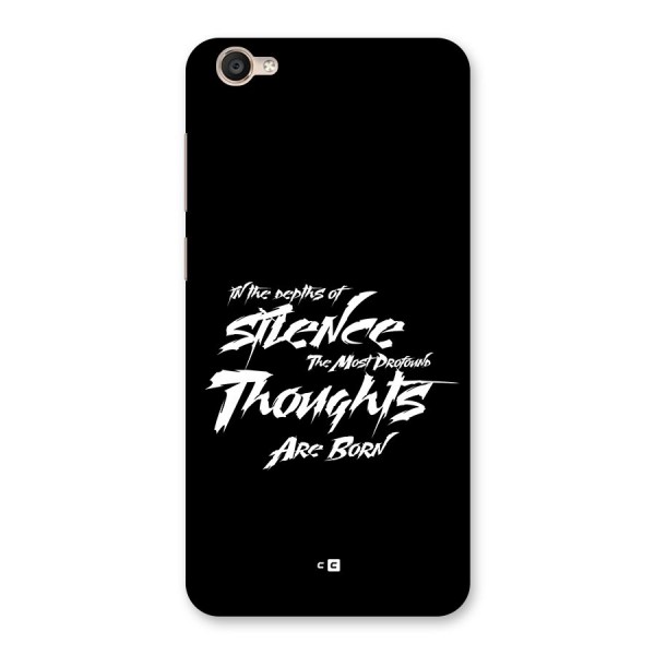 Silent Thoughts Back Case for Vivo Y55