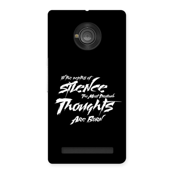 Silent Thoughts Back Case for Yuphoria