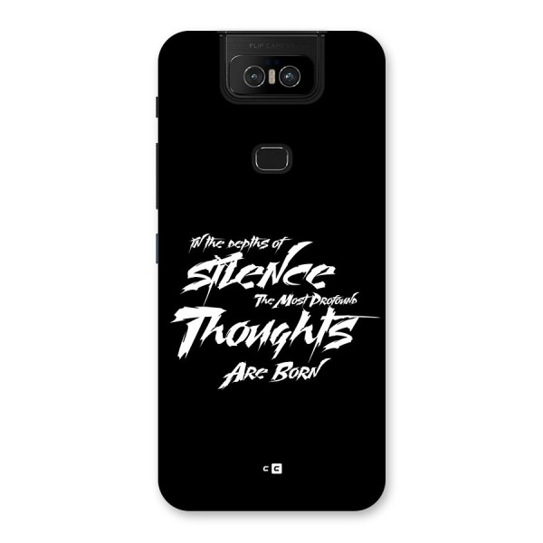 Silent Thoughts Back Case for Zenfone 6z