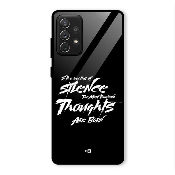 Silent Thoughts Glass Back Case for Galaxy A72