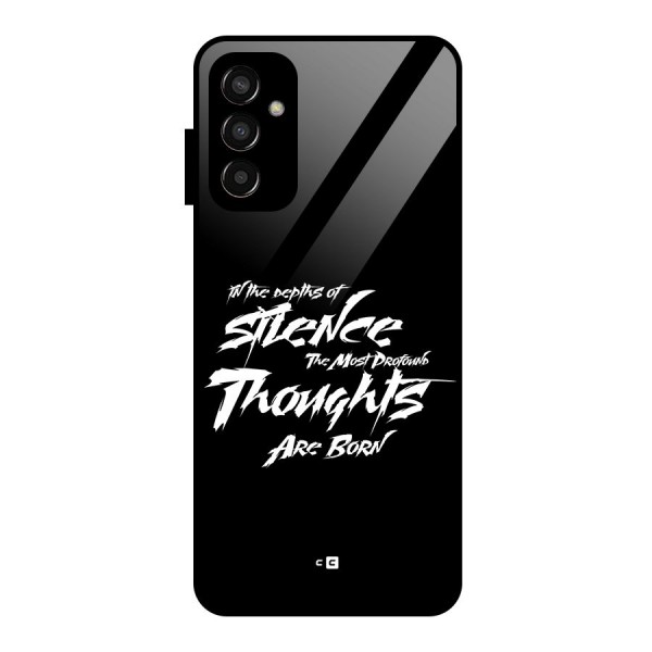 Silent Thoughts Glass Back Case for Galaxy F13