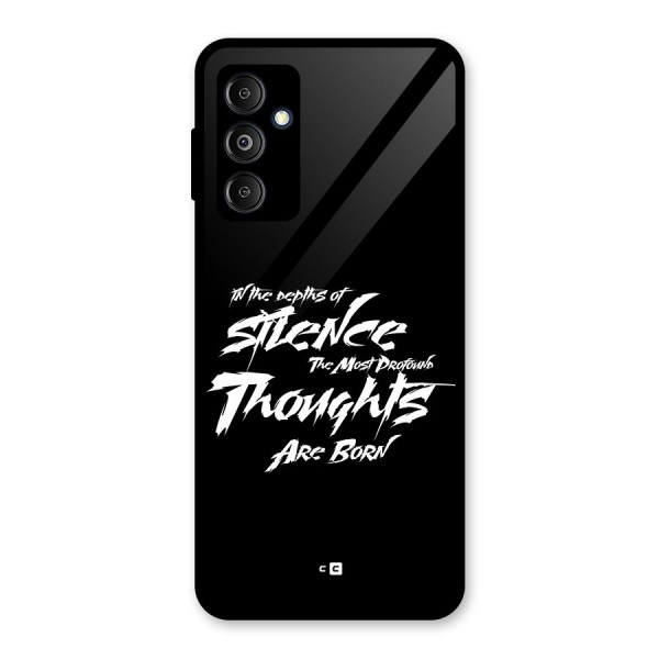 Silent Thoughts Glass Back Case for Galaxy M14 5G