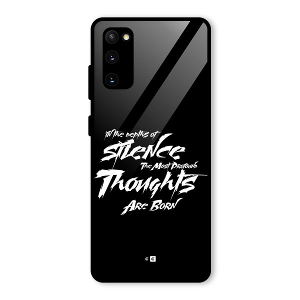 Silent Thoughts Glass Back Case for Galaxy S20 FE 5G