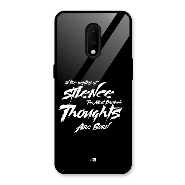 Silent Thoughts Glass Back Case for OnePlus 7