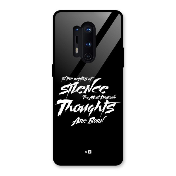 Silent Thoughts Glass Back Case for OnePlus 8 Pro