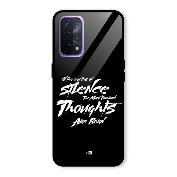 Silent Thoughts Glass Back Case for Oppo A74 5G