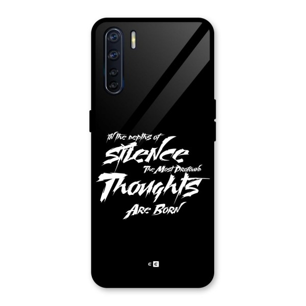 Silent Thoughts Glass Back Case for Oppo F15