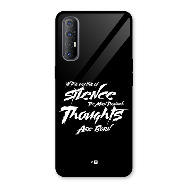Silent Thoughts Glass Back Case for Oppo Reno3 Pro