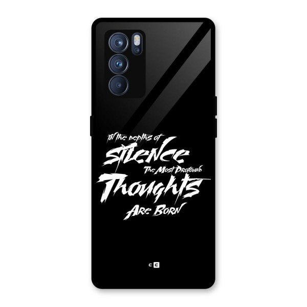 Silent Thoughts Glass Back Case for Oppo Reno6 Pro 5G