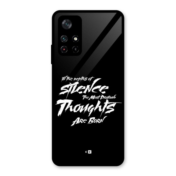 Silent Thoughts Glass Back Case for Poco M4 Pro 5G