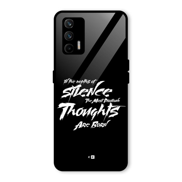 Silent Thoughts Glass Back Case for Realme X7 Max