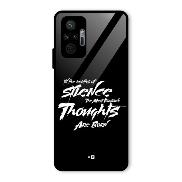 Silent Thoughts Glass Back Case for Redmi Note 10 Pro Max