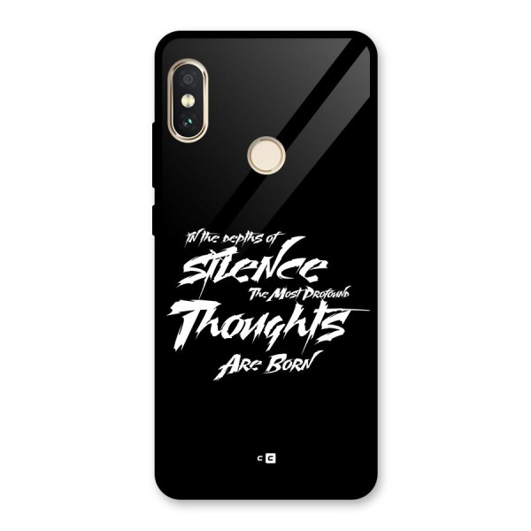Silent Thoughts Glass Back Case for Redmi Note 5 Pro