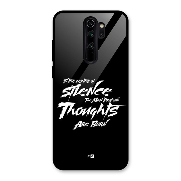 Silent Thoughts Glass Back Case for Redmi Note 8 Pro