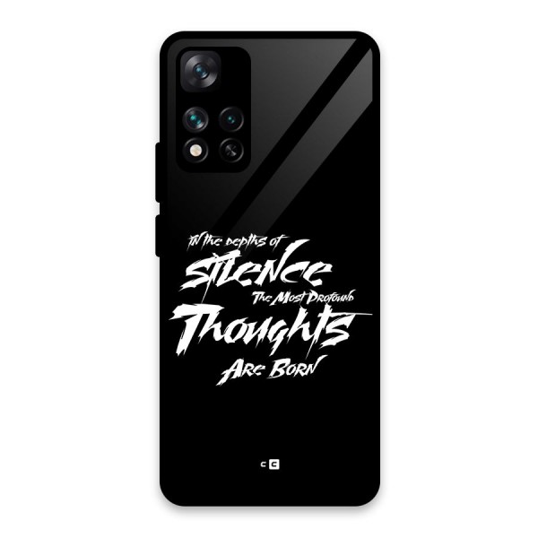Silent Thoughts Glass Back Case for Xiaomi 11i 5G