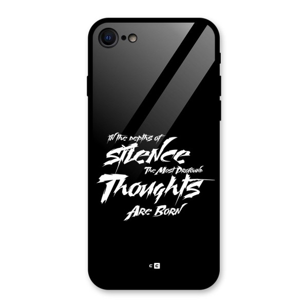 Silent Thoughts Glass Back Case for iPhone SE 2022