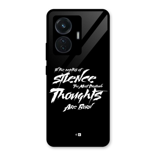 Silent Thoughts Glass Back Case for iQOO Z6 44W