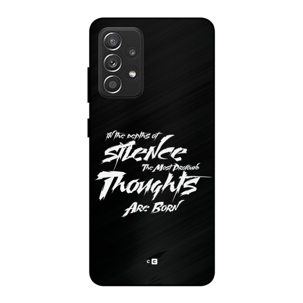 Silent Thoughts Metal Back Case for Galaxy A52