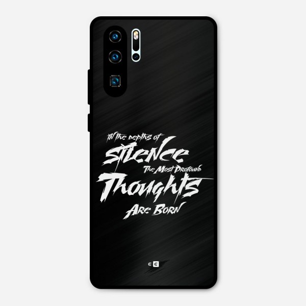 Silent Thoughts Metal Back Case for Huawei P30 Pro