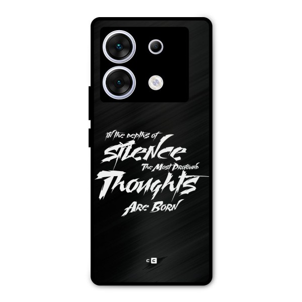 Silent Thoughts Metal Back Case for Infinix Zero 30 5G