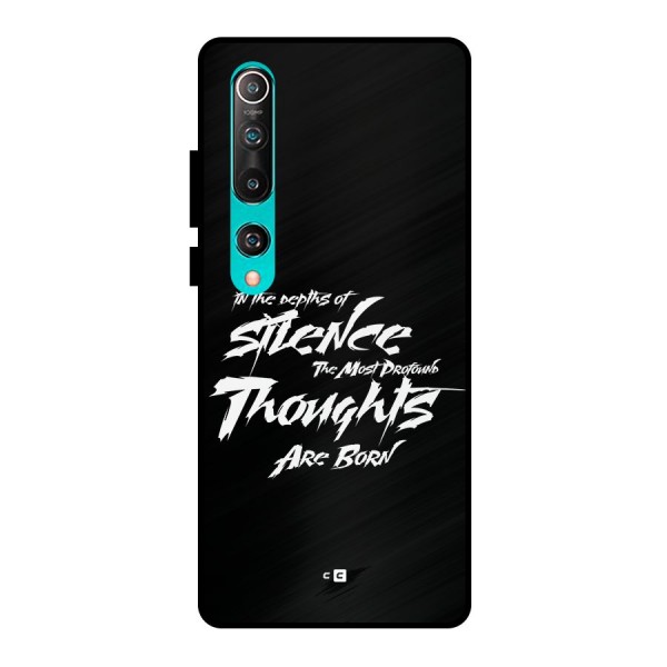 Silent Thoughts Metal Back Case for Mi 10