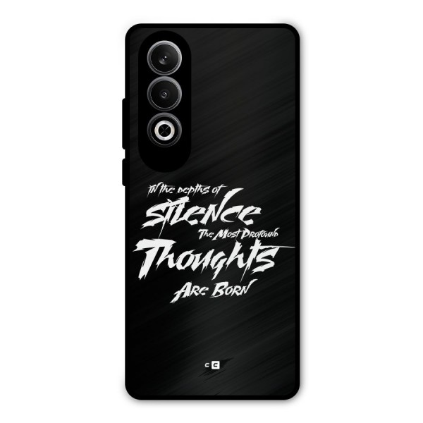 Silent Thoughts Metal Back Case for OnePlus Nord CE4