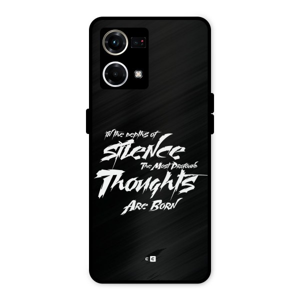 Silent Thoughts Metal Back Case for Oppo F21s Pro 4G