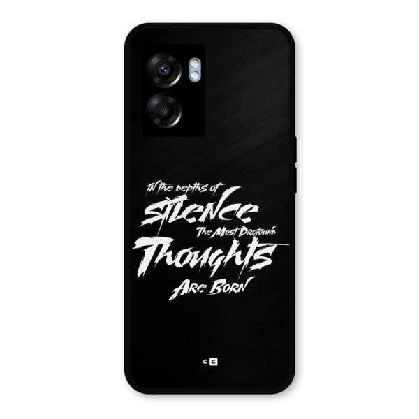 Silent Thoughts Metal Back Case for Realme Narzo 50 5G