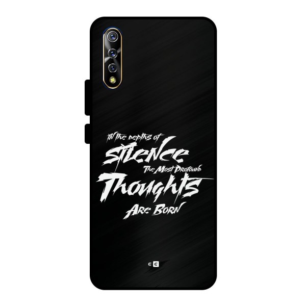 Silent Thoughts Metal Back Case for Vivo S1