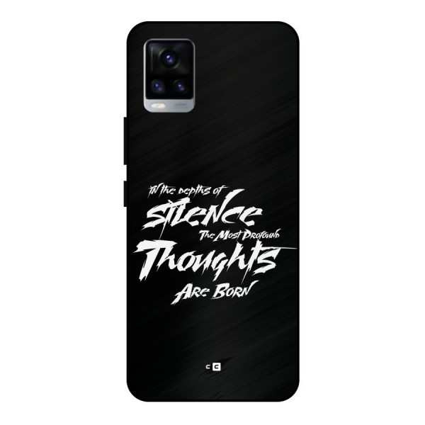 Silent Thoughts Metal Back Case for Vivo V20
