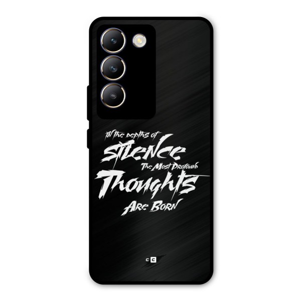 Silent Thoughts Metal Back Case for Vivo Y200e
