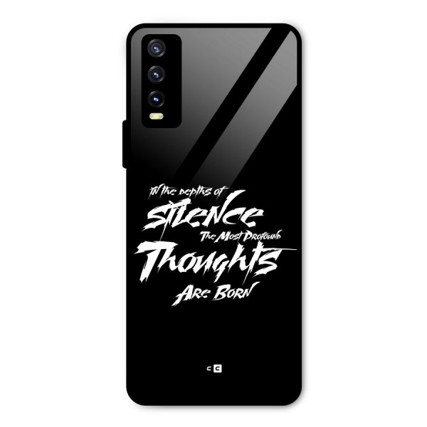 Silent Thoughts Metal Back Case for Vivo Y20t
