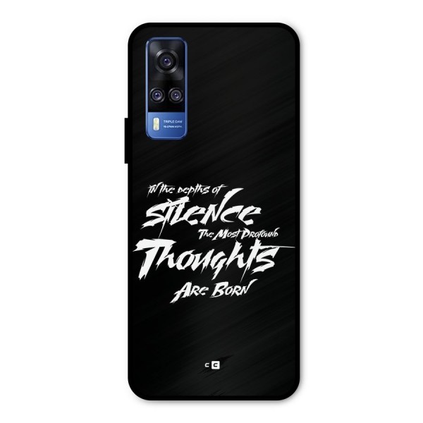 Silent Thoughts Metal Back Case for Vivo Y51A