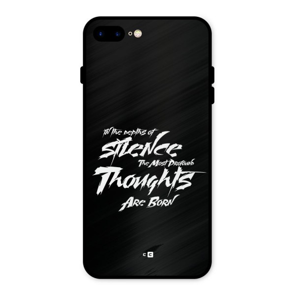 Silent Thoughts Metal Back Case for iPhone 7 Plus