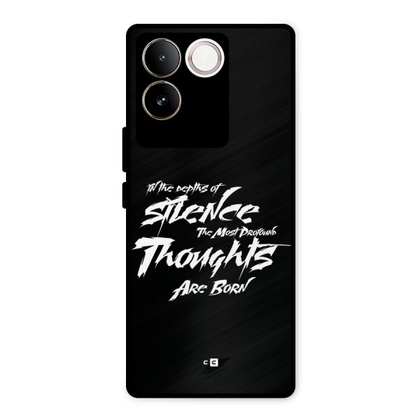 Silent Thoughts Metal Back Case for iQOO Z7 Pro