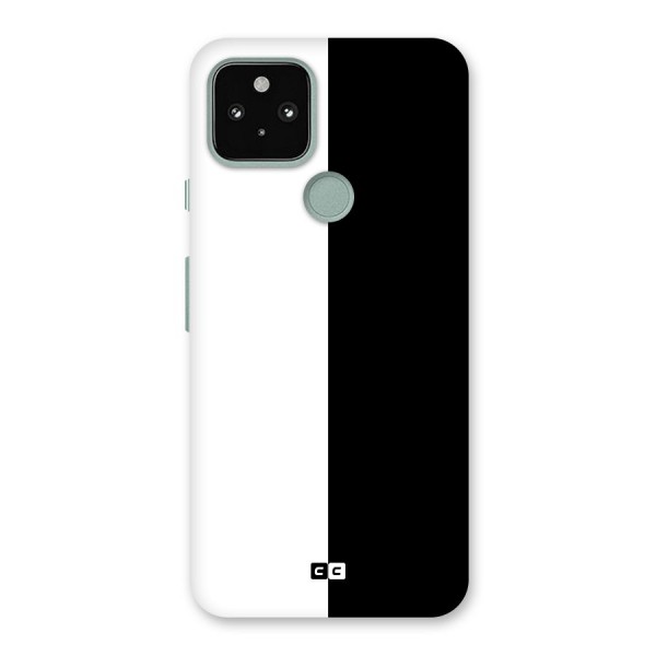 Simple Black White Back Case for Google Pixel 5