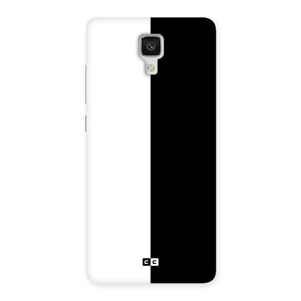 Simple Black White Back Case for Xiaomi Mi 4