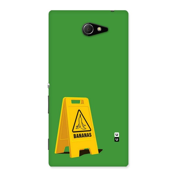 Simple Minimalist Bananas Back Case for Sony Xperia M2
